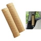 thumbnail image 3 of 2 almohadillas para cinturón de seguridad de cuero sintético para coche, funda para arnés de hombro beige, 3 of 6