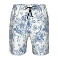 thumbnail image 3 of Goofa Rose Flowers Printed Mens Swim Trunks Summer Quick Dry Short Beach Swimwear Bathing Suits-Large, 3 of 9