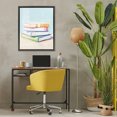 thumbnail image 3 of Stupell Industries Glam Pastel Reader's Book Stack Black Floating Frame Canvas Art, 25 x 31, by The Prints Vibe, 3 of 8