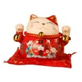 thumbnail image 3 of Lucky Cat Saving Pot, Lucky Cat Coin Bank Lovely  Wish Exquisite Pattern Ceramic  For Office, 3 of 8