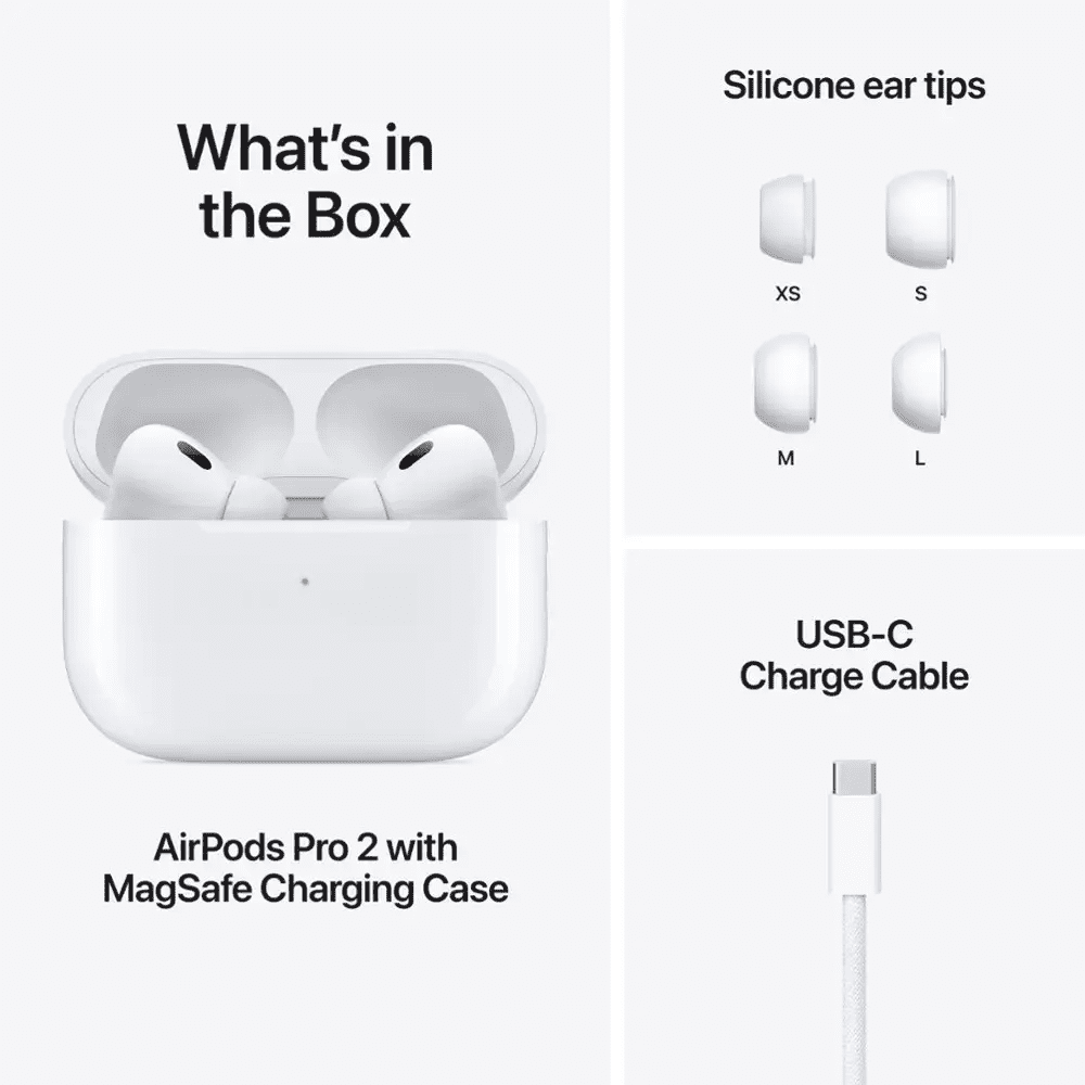 Refurbished Apple AirPods Pro 2 White With USB-C Charging