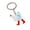 White, variant on Acrylic Rooster Chicken Keyring Pendant Key Rings Women Girls Handbag Accessories for Everyday Use