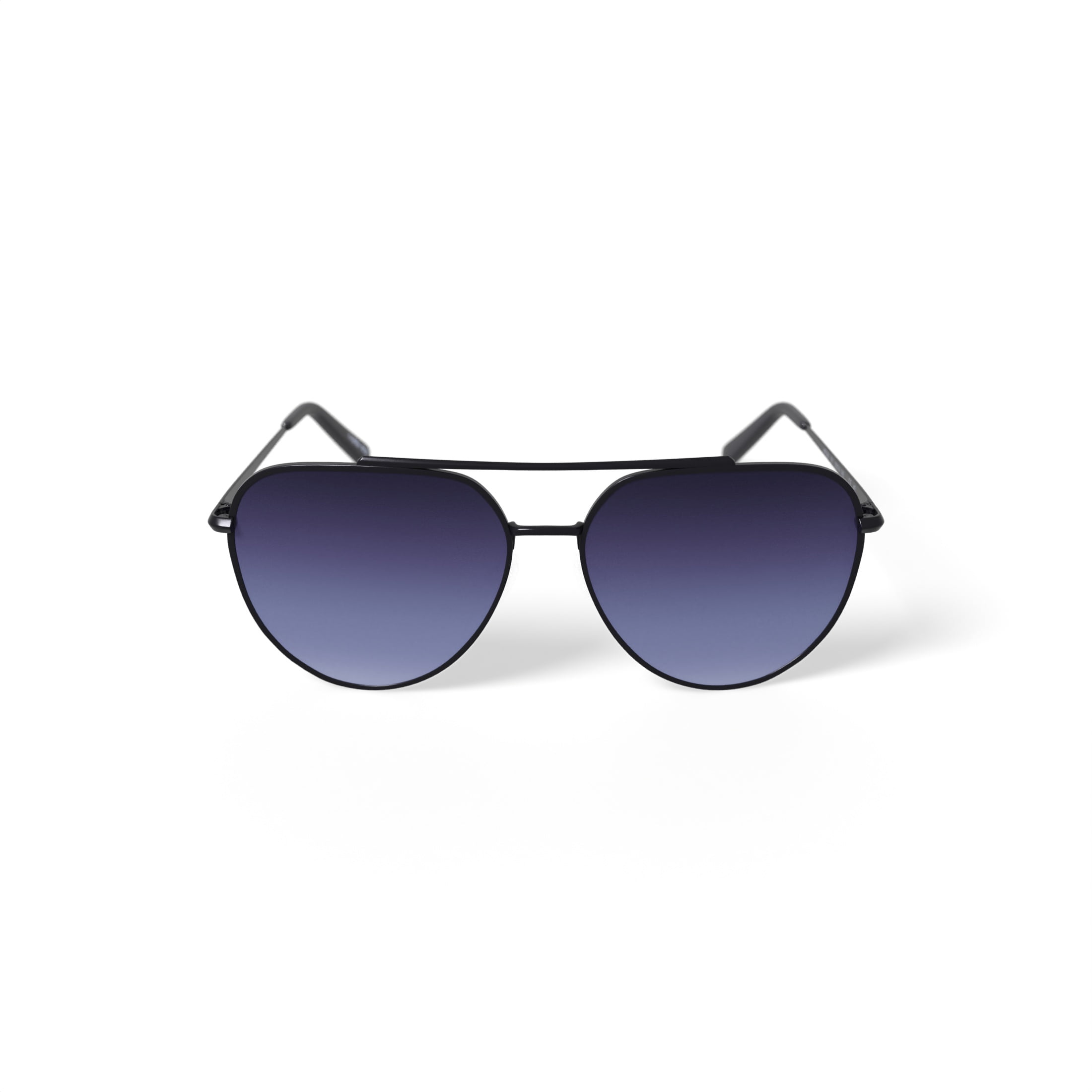 Harper and Roe HR3000 Sunglasses with Case, Black, Aviator, Metal, 59-14-145