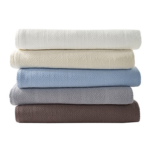 Full/Queen Chrome Blanket (Eddie Bauer Herringbone)