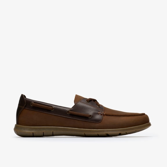 Clarks Mens Flexway 2Eye Slip-Ons,Boat Shoes