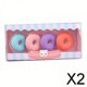 thumbnail image 1 of 2xCartoon Mini borrador borradores creativos de postre para suministros de oficina juguete rompecabezas 2 piezas, 1 of 8