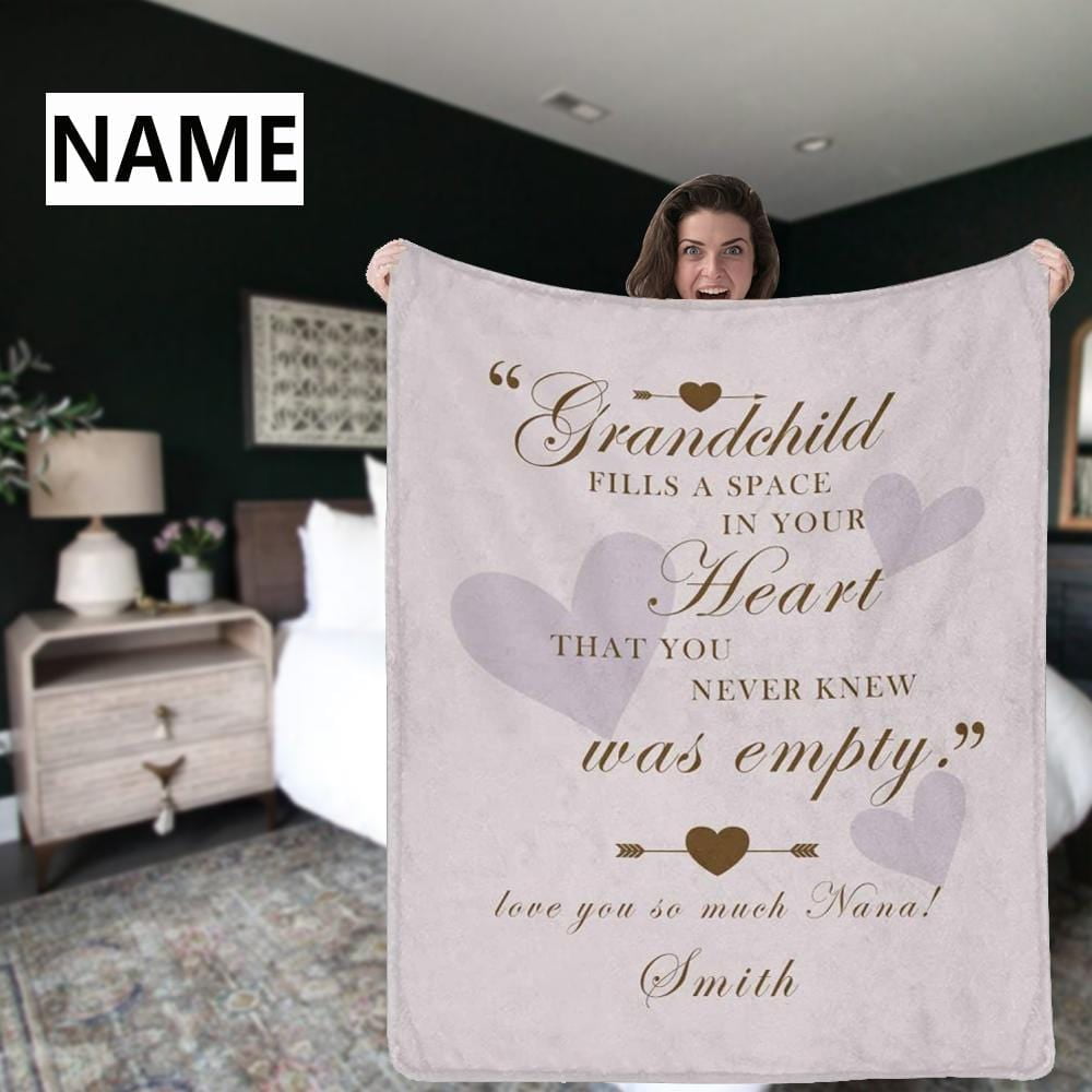 Sweet Treat Custom Name Blanket Personalized Name Blankets Custom Name Blanket Valentine's Day Blanket Candy Blanket-Hearts Blanket