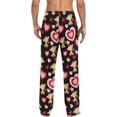 thumbnail image 2 of Top-kevin Multi- Valentines Monkey Men's Pajama Pants Pjs Bottoms with Pockets Sleep Lounge Pants for Men, 2 of 13