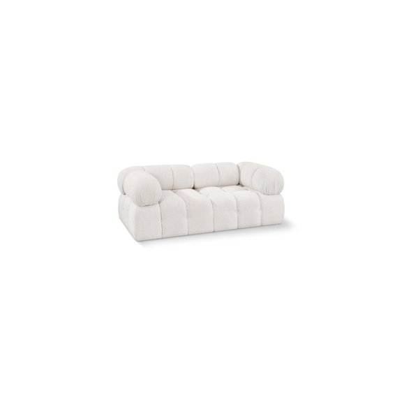 Meridian Furniture Ames Cream Boucle Fabric Modular Sofa