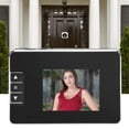 thumbnail image 4 of Video Doorbell 32 Ringtones 120 ° Gran Angular Puerta Mirilla Cámara Infrarrojo Visión nocturna Smart 3in TFT LCD Pantalla para seguridad en el hogar, 4 of 8