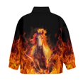 thumbnail image 6 of Xoenoiee Horse Fire Lightning Print Oversized Half Zip Sweatshirt for Girls Comfy Casual School Athletic Wear Soft Long Sleeve Pullover Fall Winter Top, Size 7-8 Years, 6 of 7