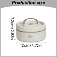 thumbnail image 3 of Large Capacity Water Filled Insulated Lunch Box, Oimcto Double Layer Stainless Steel Portable Box with Insulated Bag & Tableware Set, Hot Meal Retention, Perfect for Students & Workers, Small, 3 of 5