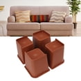 thumbnail image 4 of Furniture Riser, Non Slip 4PCS ABS L Shaped Bed Chair Risers Block  For Sofa, 4 of 8