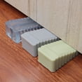 thumbnail image 4 of 1 Uds. Topes de puerta de silicona de seguridad bloque de cuña topes de puerta tapón de puerta puerta de oficina en casa retenedor trasero tope anticolisión gris, 4 of 4