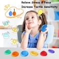 thumbnail image 5 of Ausuagr Fidget Toys Sensory Stone with Lanyard Chain Stocking Stuffers for Kids, 6 Pack Worry Stone for Autism ADHD Teens Anxiety Relief, Quiet Fidgets Stress Toys for Classroom Gift, 5 of 7