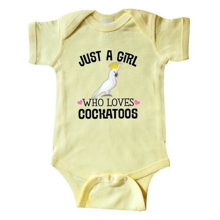 

Inktastic Cockatoo Bird Just A Girl Gift Baby Girl Bodysuit