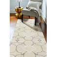thumbnail image 5 of Bashian R129-IV-8X10-HG308 Greenwich Collection Geometric Contemporary Wool & Viscose Hand Tufted Area Rug, Ivory - 7 ft. 9 in. x 9 ft. 9 in., 5 of 5