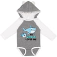 thumbnail image 3 of Inktastic My Uncle Loves Me with Cute Sharks Boys or Girls Long Sleeve Baby Bodysuit, 3 of 5
