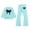1-Sky Blue3796, variant on WOYY Girls Bow Crew Neck Sweatshirt and Flared Pants Outfits Cute Casual Sweatsuit for Kids, Sizes 3-10