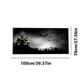 thumbnail image 3 of Wadada Halloween Garage Door Banner Decorations Large Happy Halloween Garage Door Cover Castle Ghost Garage Door Decor Scary Garage Backdrop Background for Halloween Party Decor Supplies 3.2 x 2.2 ft, 3 of 4