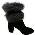 thumbnail image 2 of Agl Women's Furry Ankle Boot Nero-Mouse Ankle-High Leather - 7M, 2 of 3