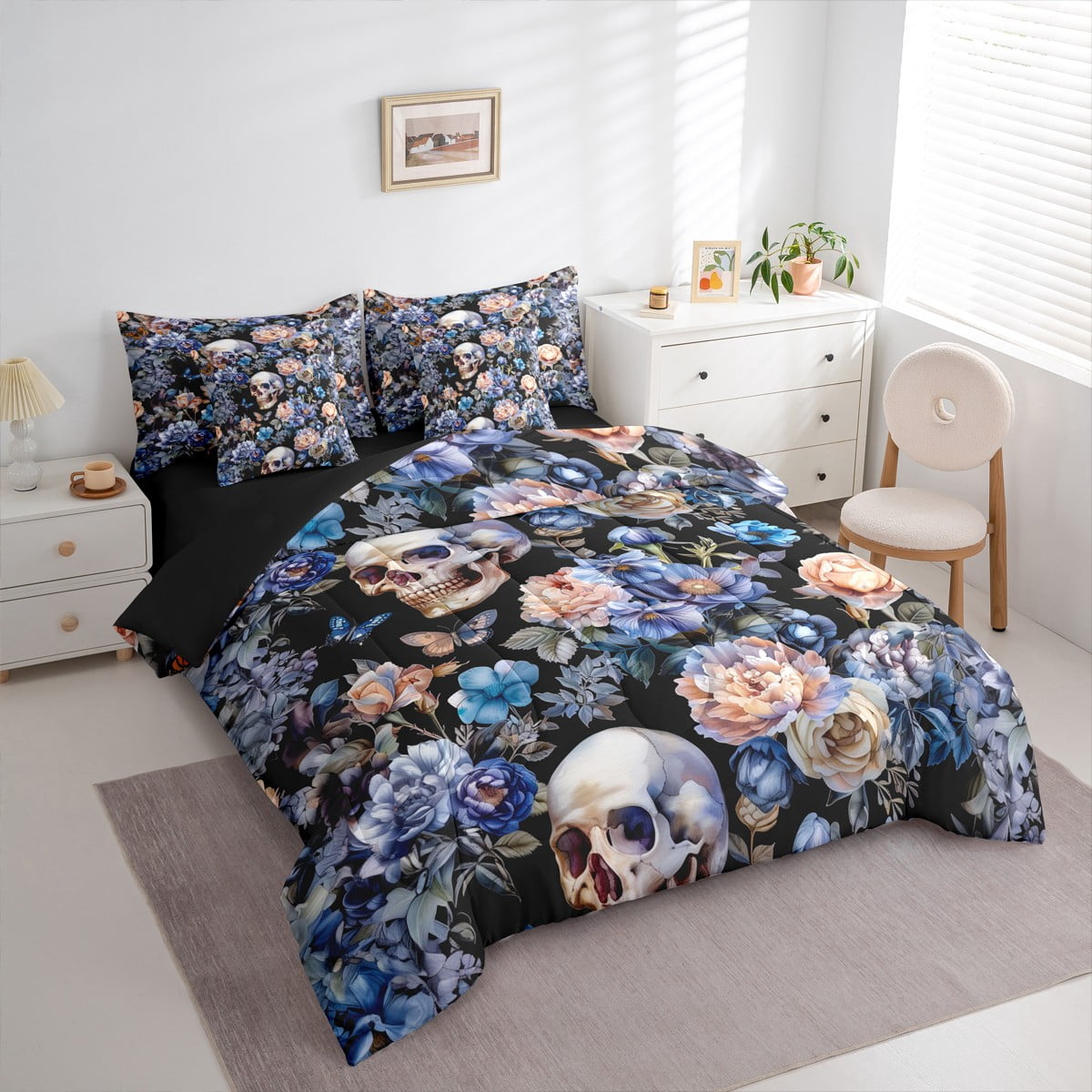 Jerry Fabrics Set Biancheria Da Letto Reversibile Per Lettino – 100x135 Cm + Cuscino 40x60 Cm, Design Arcobaleno Stitch, 100% Cotone, Morbido E Traspirante