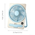 thumbnail image 3 of Thin Mini USB Rechargeable Card Fan USB Rechargeable Mini Desktop Fan With Phone LCD Display6 Speeds Strong Wind Portable Desk Fans For Offic, 3 of 7