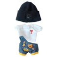thumbnail image 1 of Niannyyhouse Muñeco de Peluche de 7,8 Pulgadas/20 cm, Figuras de Peluche, Juguetes, Ropa, Sombrero, suéter de Floret, Vestir (Negro), 1 of 5