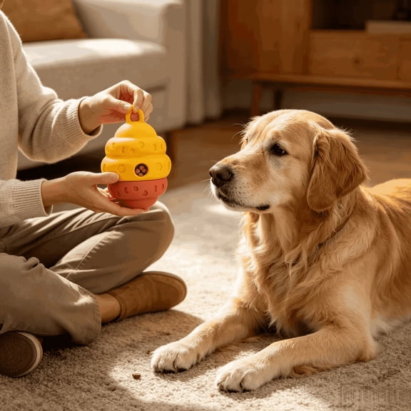 Dog Treat Dispensing Toy, Interactive Dog Puzzle Toy, Silicone Dog Chew Toy, Food Dispensing Dog Ball, Dog Teeth Cleaning Toy, Boredom Relief Enrichment Toy for Small Medium Large Dogs