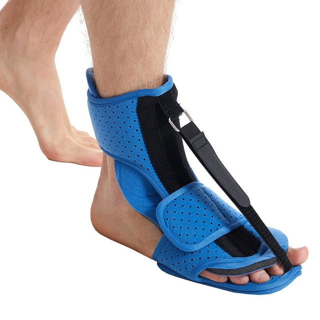 Férula nocturna para fascitis plantar con almohadilla de espuma viscoelástica suave: 1 paquete mejorado: para aliviar la tendinitis de Aquiles y el talón caído.