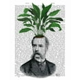 thumbnail image 2 of Fab Funky 20x24 Gold Ornate Wood Framed with Double Matting Museum Art Print Titled - Aspidistra Head Plant Head, 2 of 4
