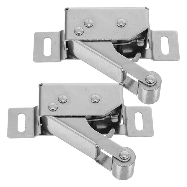 ADDHAT 2Ud Pestillo Automático Resorte Para Puertas De Gabinete Plata Uso