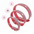 thumbnail image 2 of HAIYUE Reflective PU Leather Collar for Small Medium Dogs Cats Red, 2 of 9