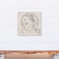 thumbnail image 4 of Creative Products Round World Map Distressed 16x16 Canvas Wall Art, 4 of 5