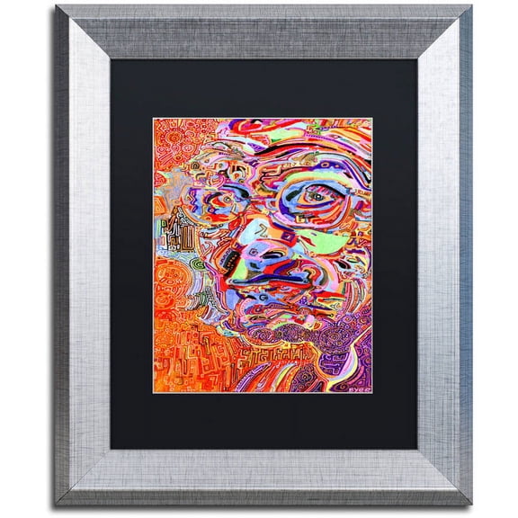 Trademark Fine Art "Chairman Of A 1966 Draft Board" Canvas Art by Josh Byer, Black Matte, Silver Frame