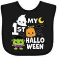 thumbnail image 3 of Inktastic My 1st Halloween with Ghost Monster and Pumpkin Boys or Girls Baby Bib, 3 of 4