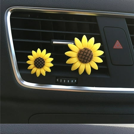 Car Charm Cute Yellow Sunflower Car Interior Air Vent
