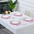 thumbnail image 5 of 15.4" Round Placemat Set of 1 Polyester Fabric Place Mats Non-Slip Dining Kitchen Table Mats for Kitchen Party Decor Small Colors Shapes, 5 of 5
