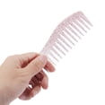 thumbnail image 4 of Unique Bargains 1 Pc Durable S-Shaped Wide-Tooth Straightening Comb Light Pink ABS, 4 of 6