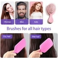 thumbnail image 2 of Toddler Detangler Hair Brush Travel Detangling Brushes 3Pcs Women Valentines Day Best Gift Small Wet Hair Brush For Baby Kids Pocket hairbrush Pro, for Curly Hair, Wet Dry Hair Tangle Brush, 2 of 6