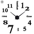 thumbnail image 2 of Luxtrada Modern Large 3D Frameless Wall Clock Stickers DIY Wall Decoration for Living Room Bedroom Office Home Decoration, 2 of 9