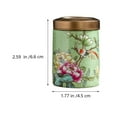 Ceramic Tea Leaf Canister Airtight Tea Storage Jar Household Food Storage Container