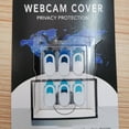 thumbnail image 4 of KAKOWELY Webcam Cover 6Pcs Metal Oval Shaped Webcam Cover Camera Slider Shutter Privacy Protect Sticker for Laptop Tablet Phone Shutter Sticker(White)0.71"X0.35"X0.03", 4 of 4