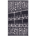 thumbnail image 3 of Fab Habitat Outdoor Rug - Waterproof, Fade Resistant, Crease-Free - Premium Recycled Plastic - Tribal, Black & White - Patio, Deck, Porch, Balcony, Laundry Room - Serowe - Black - 4 x 6 ft, 3 of 12