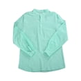thumbnail image 3 of ITFABS Men's Solid Color Long Sleeve T-Shirt Loose Fit Tops Solid Color Blouse, 3 of 9