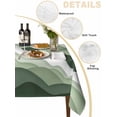 thumbnail image 2 of Sage Green Ombre Table Cloth, Modern Moire Geometric Abstract Waterproof Tablecloth for Rectangle Tables, Reusable Washable Fabric Table Cover for Restaurant Kitchen Dining Tables 60"x102", 2 of 5
