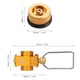 thumbnail image 2 of Adaptador dorado para recarga de tanques de gas portátil - Ideal para camping y senderismo  

Conector versátil de aluminio y cobre para transferencia entre tanques de gas planos y cartuchos  

Juego, 2 of 6