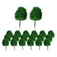 thumbnail image 3 of KLKCMS 20 Pieces 1/100 Miniature Scenery Model Tree Railroad Green Scenery Tree for DIY Dark Green, 3 of 9