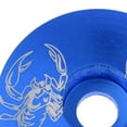 thumbnail image 4 of 2x Aleación De Aluminio Para Bicicleta, Vástago Sin Rosca, Tapa Superior Para Auriculares, Cubierta Blue Scorpion Sunnimix Tapa superior para auriculares de bicicleta, 4 of 8