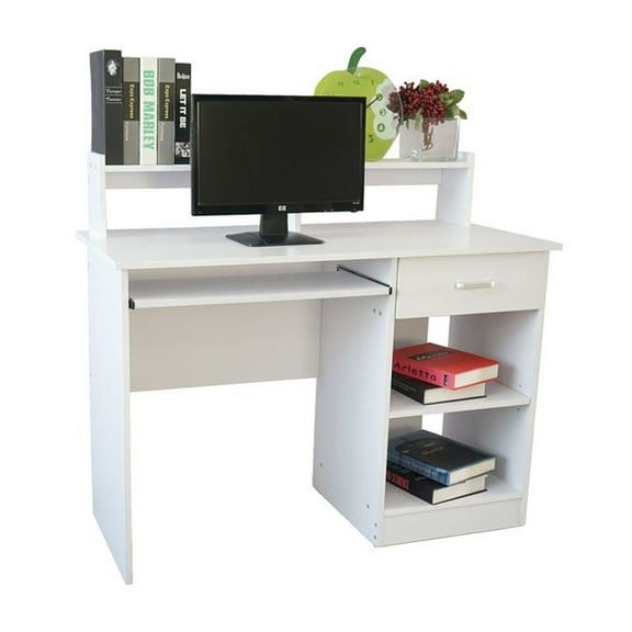 Modern E1 15MM Chipboard Computer Desk White, Home or Office Desk